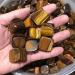 17mm-22mm Natural Polished Tiger Eye Yellow Quartz Cube Crystal Tumbled Stone 10pc - Buy Online on GoSupps.com