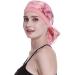 Elegant Chemo Cap with Silky Scarfs - Coral | For Cancer Women Hair Loss Sleep - Buy Online on GoSupps.com