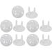 JAGETRADE 10pcs EU Stand Power Socket Cover 2 hole Electrical Outlet Baby Child Safety Electric Shock Proof Plugs Protector - Buy Online on GoSupps.com