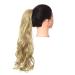 Shadow Curly Hair Ponytail Extensions Claw in Fake Ponytail Tail Hair Piece Afro Long Clip in Synthetic Blonde Pink Wavy Wig Natural Blonde 26inches