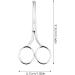WLLHYF 3 Pcs Nose Hair Scissors Facia Eyebrow Mustache Ear Hair Grooming Trimming Scissors Stainless Steel Professional Small Beard Nail Cuticle Eyelashes Beauty Scissors for Men Women(Silver) - Buy Online on GoSupps.com