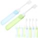 Mobestech 50pcs Portable Toothbrush Cleaning Brush Set - Folding Essential Travel Accessories - Buy Online on GoSupps.com