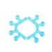 Splitter 1 Pair Silicone Gel Shoe Washer Stretching Bunion Cushions Gel Separator Valgus Adjuster Lengthen Stretcher Insole Orthotics Men and Women Blue Shoe Filler