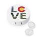 Love Colorado Round Case For Contact Lens Kit Storage Box with Mirror Printed