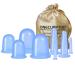 ONECUPPTOP Cupping Therapy Sets Silicone Anti Cellulite Cup Vacuum Suction Massage Cups Facial Cupping Sets Body and Face (Blue)