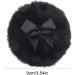 Baby Powder Puff - Ultra Soft Round Face Body Powder Puff with Ribbon Bow | Body Powder Applicator for Baby Kid Adult Makeup Tool for Home & Travel Black - Buy Online on GoSupps.com