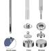 50 Sets 10mm Silver Metal Snap Fasteners Kit with Installation Tools - Perfect for Sewing, Clothing, Bracelets, Jackets, Bags, Belts & DIY Crafts - Buy Online on GoSupps.com