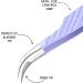 Fiber Tip Lash Tweezers - Pack of 3 Professional Eyelash Extension Tweezers (Mauve Purple) - Buy Online on GoSupps.com