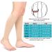Calf Compression Sleeves 20-30mmHg Medical Grade - Footless Stockings for Shin Splint, Varicose Vein, Edema - Beige XXL - Buy Online on GoSupps.com