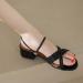 Buy XTZYGLFD Summer Sandals for Women - Fashionable Cotton Linen Zipper Slippers | Beach Stiletto Sandals in Black | UK Size 6 - Buy Online on GoSupps.com