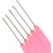 MagiDeal 5-Piece Hair Extension Hook Needles Set - Microring Crochet Hooks for Real Hair Strands - Pink - International Shipping Available - Buy Online on GoSupps.com