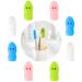 Travel Toothbrush Head Cover Case for Kids Children Silicone Protector Cap Dustproof Toothbrush Protect Case (Set of 8)