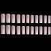 Foccna Long Square Nude Acrylic Gradient Fake Nails - 24pcs | Glossy Full Cover Press on Nails for Women's Prom - Buy Online on GoSupps.com