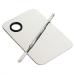 Frcolor Stainless Steel Mixing Palette with Spatula - Essential Makeup Tool for Professionals & Enthusiasts | 1 Piece - Buy Online on GoSupps.com