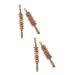 Minkissy 4 pieces of wood massage tab wooden massage tab manual wood roll Halloween unicorn headband body shape tools roll ropes portable massage device back hand roller fitness 4 pieces