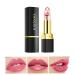 Flower Changing Lipstick Moisturizing Lip Color Balm Warm Change Jelly Color Changing Gold Leaf Liquid Lipstick Makeup Balm for Women 2#Red Rose