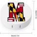 Maryland Flag M Round Case For Contact Lens Kit Storage Box with Mirror Printed - Buy Online on GoSupps.com