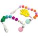 Wholesale Silicone Pacifier Clips - Round Rabbit Wreath Pendant - 30mm Multipurpose Toy Holder & Bib Clips - International Shipping - Buy Online on GoSupps.com