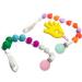 Schnuller Clip Set - 1 Piece Silicone & Metal Pacifier Chain for Babies | Light Blue Dummy Holder (3x4.5cm) - International Shipping Available - Buy Online on GoSupps.com