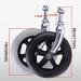 Wheelchair Wheels Wheelchair Front Castor 8inch Wheelchair Replacement Wheels with Fork Rollator Walker Replacement Front Wheels with 1/2" Bearings (Color : Grey)(Black) - Buy Online on GoSupps.com