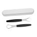 Beavorty 1 Set Scraper Metal Spatula Toothbrush Mouth Scraper Tounge. Cleaning Brush Cleaning Scraper Stainless Steel Cleaning Supplies Portable