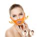 Facelift Slimming Belt for Women Double Chin Reducer V Line Cheek Lift Thin Mask Strap Anti Wrinkle Bandage (Orange)