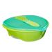 Vital Baby Nourish Power Suction Bowl Weaning and Feeding Bowl Strongest Suction Non-Slip - Deep Sides - Chunky Feeding Spoon - BPA Phthalates & Latex Free - Toddler Self-Feeding Green