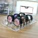 Anncus Acrylic Clear Double Row 16 Slots Makeup Organizer Eye Shadow Storage Box Jewelry Storage Case Lipstick Holder - (Color: Clear) - Buy Online on GoSupps.com