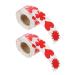 Lot de 2 Rouleaux d'Autocollants Corporels de Bronzage Rouge 15 Pouces 500 Pi ces par Rouleau Autocollants Solaires Amovibles pour Bains de Soleil et Soins du Corps