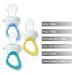 PandaEar Baby Feeder Fresh Fruit Food Feeder 3 Pack - Silicone Pouches and Pacifier Clips - Training Toy Teether Combo - Buy Online on GoSupps.com