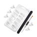 1 Set Nail Extension Set Dual Ended Brush Coffin Nail Forms Nail Molds Fake Nail Tips Picker Fake Acrylic Nails Clear Fake Nails Pedicure Plastic Lengthen Light Pen