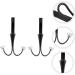 CIYODO 2pcs Hangers Towel Hook Over Door Clothes Hanger Rack Door Organizer Hook Hat Hooks Back Mount Blush Black 17.00X9.00X8.00CM - Buy Online on GoSupps.com