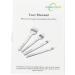 Aiskaer White Steel 4mm Diamond Lacing Stitching Chisel Set - Leather Craft Kit - Buy Online on GoSupps.com