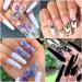 Rosymormor 78 Sheets Nail Stickers Water Transfer DIY Nail Decals Butterfly Flowers Colorful Transfer Watermark Nail Art Stickers for Nails Toenails Design Nail Tips Decor Halloween Christmas - Buy Online on GoSupps.com