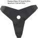 High Carbon Steel Brush Cutter Blades - 3 Teeth Heavy Duty Weeds Wacker Blades for Lawn Yard & Garden Trimming - Buy Online on GoSupps.com