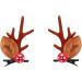 Golden Apple 4 Pairs Girls Novelty Antler Hair Clip Women Hair Barrettes Cute Deer Horn and Ears Christmas Hair Pins Xmas Party Supplies (Brown) - Buy Online on GoSupps.com