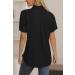 Nonsar Women's Elegant V-Neck Blouse | Long-Sleeved Casual Work Tops | XL Black Monochrome Shirt - Buy Online on GoSupps.com