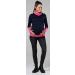 Happy Mama Women's Maternity Nursing Jumper Sweatshirt 348 - Navy & Fuchsia (Size 16-18) - Buy Online on GoSupps.com