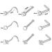 Tustrion 80PCS Stainless Steel Nose Piercing Kit | 12G 14G 16G Needles for Ear, Cartilage, Tragus, Septum, Lip, Eyebrow | Body Piercing Jewelry Set - Buy Online on GoSupps.com