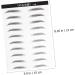 MAGICLULU 4 Sheets Pairs Eyebrow Sticker Eyebrow Makeup Tools Brow Tatoo Simulation Eyebrow 6d Disposable - Buy Online on GoSupps.com