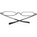 KoKoBin Mini Narrow Reading Glasses +2.50 - Spring Hinge Metal Visual Aid with Case | Unisex International Shipping - Buy Online on GoSupps.com
