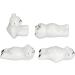 Cute Bear Nail Art Pen Holder Ceramic Material Stable Base Set of 4 Nail Art Pen Bracket Desktop Organizer for Home and Salon - Buy Online on GoSupps.com