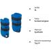 Beco Leg Floats Pair - XL Blue Buoyancy Aids for Aqua Jogging & Training | International Shipping Available - Buy Online on GoSupps.com