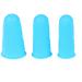 TARVIT Finger Cots 3pcs/Set Finger Protector Cut Resistant Heat Resistant Non-Slip Finger Cover Cooking Kitchen Tools (Color : Blue)