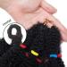  Dark Black Afro Kinky Bulk Hair Braiding Curly Synthetic Hair Extensions For Braiding 11 Inch/43CM Afro Twist Hairpiece - Buy Online on GoSupps.com