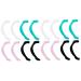 Frcolor 8 pairs mask ear hook buckle of facial cover adjustable buckle ear MA SK extension buckle ribbon ear buckle hook for hanging anti-strangulation behind the ear 6x3cmx2pcs