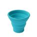 Ecoart Silicone Collapsible Travel Cup for Outdoor Camping and Hiking (1 Pack) Blue