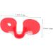 Cabilock 300 Pcs Chicken Glasses Chicken Goggles Chicken Saddle for Hens Red Plastic Pheasant Cockfighting Redx3pcs 5.5x2.5cmx3pcs - Buy Online on GoSupps.com
