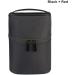 Lmoikesz Round Bag Storage Solid Spacious Travel Organizer for Toothpaste Toothbrush and Skincare Black & Red - Buy Online on GoSupps.com