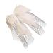 minkissy 1pc Small Bow Veil Kids Hair Tiaras for Girls Wedding Hair Bow Veils for Brides Hair Bow Ponytail Bridal Headpiece Hair Accessories for Bride Mesh Baby Alligator Clip Grace